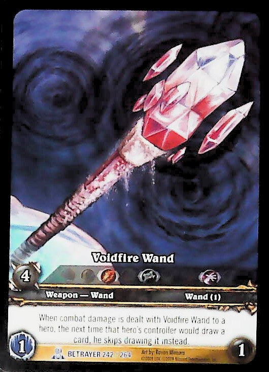 World of Warcraft TCG | Voidfire Wand (Extended Art) - Servants of the Betrayer 242/264 | The Nerd Merchant