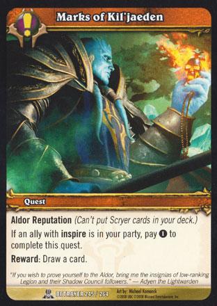 World of Warcraft TCG | Marks of Kil'jaeden - Servants of the Betrayer 245/264 | The Nerd Merchant