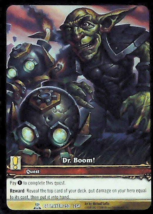 World of Warcraft TCG | Dr. Boom! (Extended Art) - Servants of the Betrayer 250/264 | The Nerd Merchant