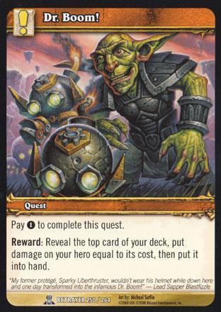 World of Warcraft TCG | Dr. Boom! (Foil) - Servants of the Betrayer 250/264 | The Nerd Merchant