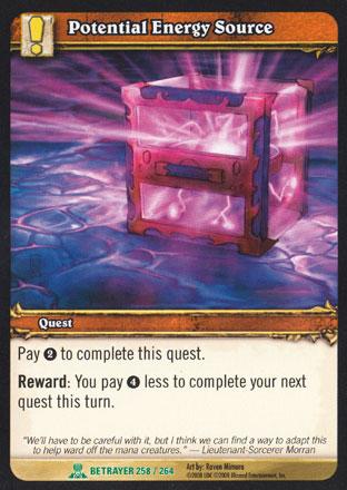 World of Warcraft TCG | Potential Energy Source - Servants of the Betrayer 258/264 | The Nerd Merchant