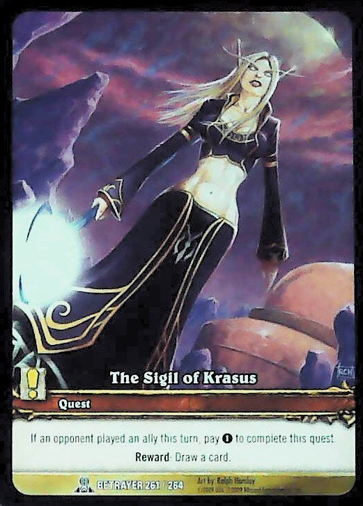 World of Warcraft TCG | The Sigil of Krasus (Extended Art) - Servants of the Betrayer 261/264 | The Nerd Merchant