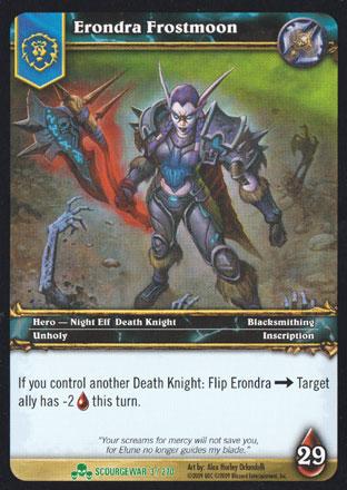 World of Warcraft TCG | Erondra Frostmoon - Scourgewar 3/270 | The Nerd Merchant