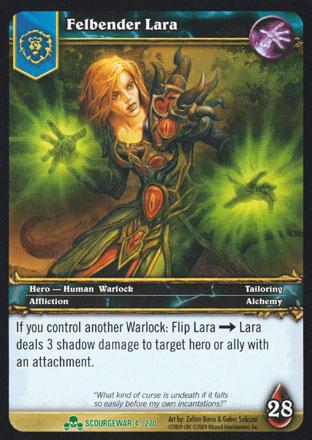 World of Warcraft TCG | Felbender Lara - Scourgewar 4/270 | The Nerd Merchant