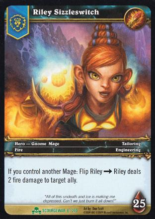 World of Warcraft TCG | Riley Sizzleswitch - Scourgewar 8/270 | The Nerd Merchant