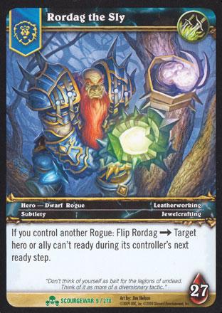 World of Warcraft TCG | Rordag the Sly - Scourgewar 9/270 | The Nerd Merchant