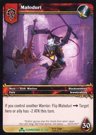 World of Warcraft TCG | Maloduri - Scourgewar 15/270 | The Nerd Merchant