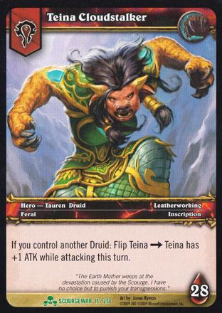 World of Warcraft TCG | Teina Cloudstalker - Scourgewar 17/270 | The Nerd Merchant