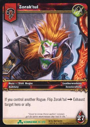 World of Warcraft TCG | Zorak'tul - Scourgewar 20/270 | The Nerd Merchant