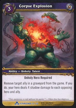 World of Warcraft TCG | Corpse Explosion - Scourgewar 23/270 | The Nerd Merchant