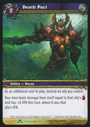 World of Warcraft TCG | Death Pact - Scourgewar 26/270 | The Nerd Merchant