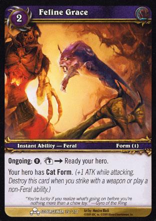 World of Warcraft TCG | Feline Grace - Scourgewar 35/270 | The Nerd Merchant