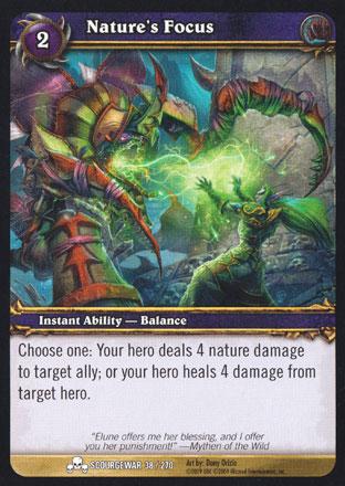 World of Warcraft TCG | Nature's Focus - Scourgewar 38/270 | The Nerd Merchant