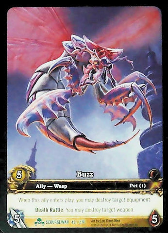 World of Warcraft TCG | Buzz (Extended Art) - Scourgewar 42/270 | The Nerd Merchant