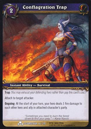World of Warcraft TCG | Conflagration Trap - Scourgewar 44/270 | The Nerd Merchant