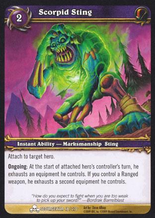 World of Warcraft TCG | Scorpid Sting - Scourgewar 48/270 | The Nerd Merchant