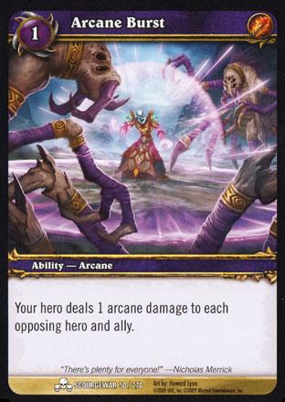 World of Warcraft TCG | Arcane Burst - Scourgewar 50/270 | The Nerd Merchant