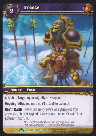 World of Warcraft TCG | Freeze - Scourgewar 53/270 | The Nerd Merchant