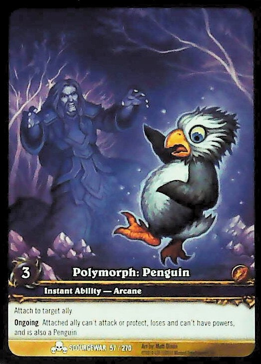 World of Warcraft TCG | Polymorph: Penguin (Extended Art) - Scourgewar  57/270