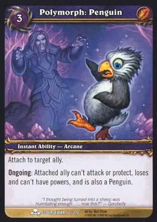 World of Warcraft TCG | Polymorph Penguin - Scourgewar 57/270 | The Nerd Merchant