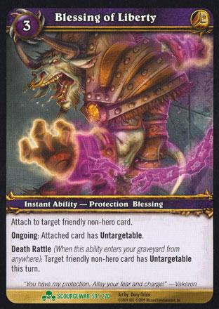 World of Warcraft TCG | Blessing of Liberty - Scourgewar 59/270 | The Nerd Merchant