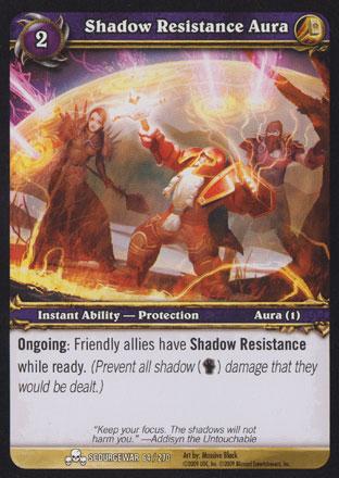 World of Warcraft TCG | Shadow Resistance Aura - Scourgewar 64/270 | The Nerd Merchant