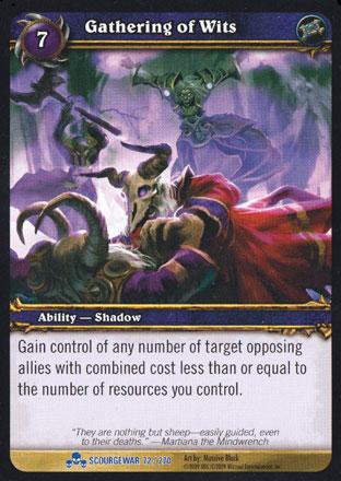 World of Warcraft TCG | Gathering of Wits - Scourgewar 72/270 | The Nerd Merchant