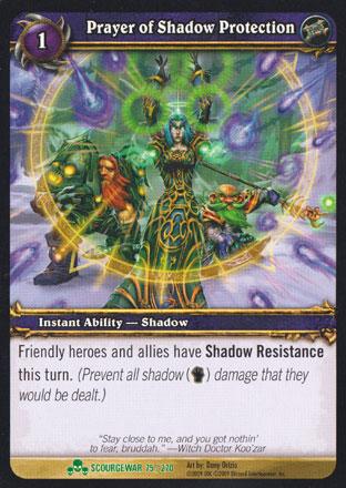 World of Warcraft TCG | Prayer of Shadow Protection - Scourgewar 75/270 | The Nerd Merchant