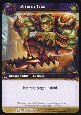 World of Warcraft TCG | Disarm Trap - Scourgewar 81/270 | The Nerd Merchant