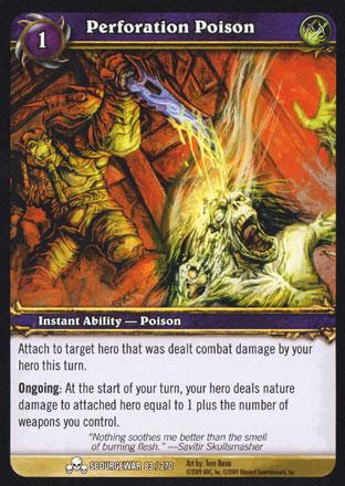 World of Warcraft TCG | Perforation Poison - Scourgewar 83/270 | The Nerd Merchant