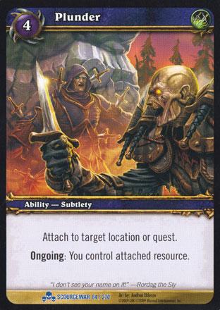 World of Warcraft TCG | Plunder - Scourgewar 84/270 | The Nerd Merchant