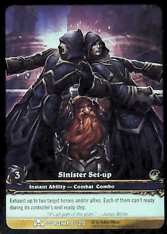 World of Warcraft TCG | Sinister Set-up (Extended Art) - Scourgewar 85/270 | The Nerd Merchant