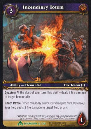 World of Warcraft TCG | Incendiary Totem - Scourgewar 87/270 | The Nerd Merchant