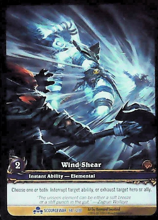 World of Warcraft TCG | Wind Shear (Extended Art) - Scourgewar 94/270 | The Nerd Merchant