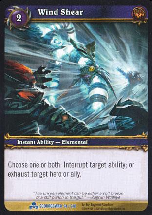 World of Warcraft TCG | Wind Shear - Scourgewar 94/270 | The Nerd Merchant