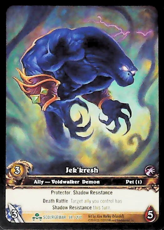 World of Warcraft TCG | Jek'kresh (Extended Art) - Scourgewar 98/270 | The Nerd Merchant