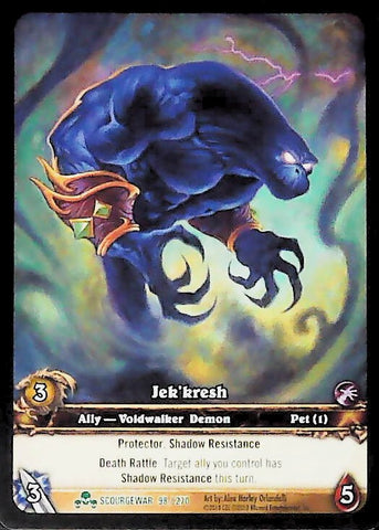 World of Warcraft TCG | Jek'kresh (Extended Art) - Scourgewar 98/270 | The Nerd Merchant