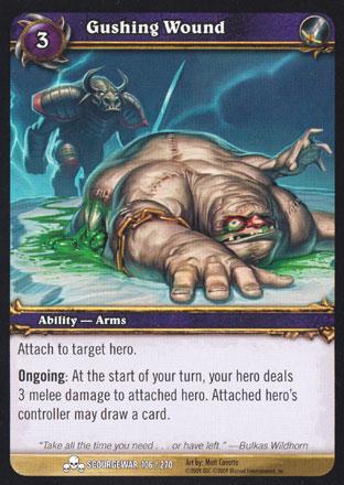 World of Warcraft TCG | Gushing Wound - Scourgewar 106/270 | The Nerd Merchant