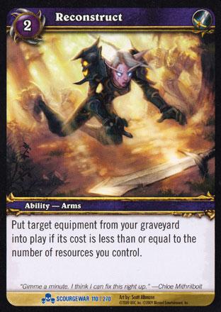 World of Warcraft TCG | Reconstruct - Scourgewar 110/270 | The Nerd Merchant