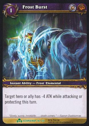 World of Warcraft TCG | Frost Burst - Scourgewar 116/270 | The Nerd Merchant