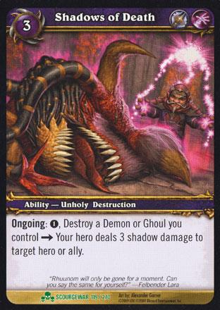 World of Warcraft TCG | Shadows of Death - Scourgewar 119/270 | The Nerd Merchant