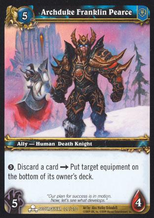 World of Warcraft TCG | Archduke Franklin Pearce - Scourgewar 127/270 | The Nerd Merchant