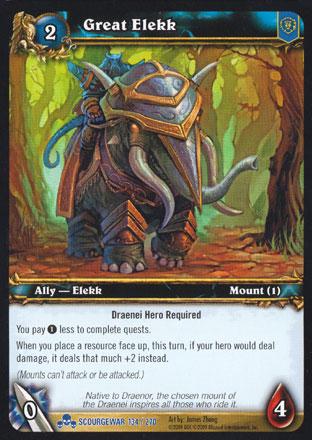 World of Warcraft TCG | Great Elekk - Scourgewar 134/270 | The Nerd Merchant