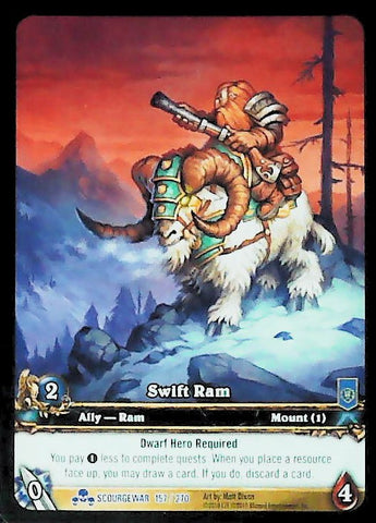 World of Warcraft TCG | Swift Ram (Extended Art) - Scourgewar 157/270 | The Nerd Merchant