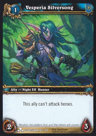 World of Warcraft TCG | Vesperia Silversong - Scourgewar 160/270 | The Nerd Merchant