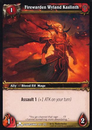 World of Warcraft TCG | Firewarden Wyland Kaslinth - Scourgewar 174/270 | The Nerd Merchant