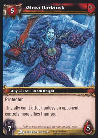 World of Warcraft TCG | Ginza Darktusk - Scourgewar 176/270 | The Nerd Merchant