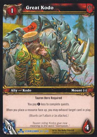 World of Warcraft TCG | Great Kodo - Scourgewar 177/270 | The Nerd Merchant