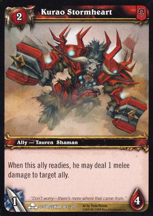 World of Warcraft TCG | Kurao Stormheart - Scourgewar 183/270 | The Nerd Merchant