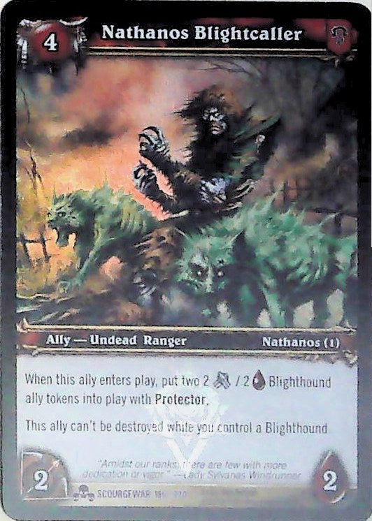 World of Warcraft TCG | Nathanos Blightcaller (Foil) - Scourgewar 186/270 | The Nerd Merchant